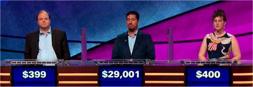 Final Jeopardy (1/22/2020) Dennis Coffey, John Cuevas, Lau Mehes