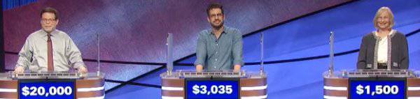 Final Jeopardy (10/12/2020) Kevin Walsh, Michael Zannettis, Barbara Giesser