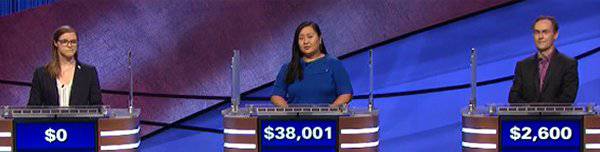 Final Jeopardy (12/14/2020) Kate Freeman, Valerie Castelo, Jeffrey Williams