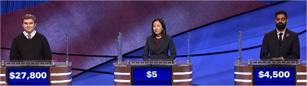 Final Jeopardy (12/17/2020) Brayden Smith, Pamela Lee, Teja Chemudupati