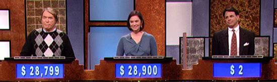 Final Jeopardy (12/25/2020) Greg Jones, Meagan Grote, Bill Menezes