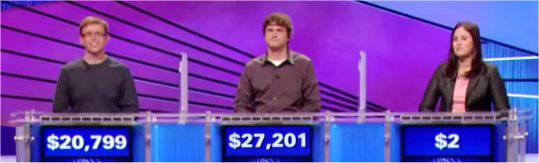 Final Jeopardy (12/30/2020) Justin Sausville, Tom Nissley, Erin McLean