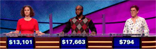 Final Jeopardy (2/14/2020) Brooke Mackenzie, Terry Heard Jr, Jayne Niemi