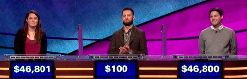 Final Jeopardy (2/19/2020) MacKenzie Jones, Adam Greenfield, Sam Leon