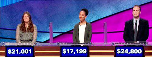 Final Jeopardy (2/27/2020) MacKenzie Jones, Allison Cuyjet, Aaron Goetsch