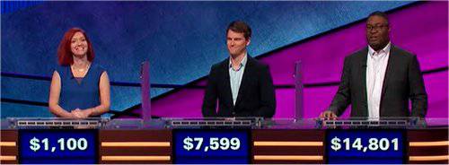 Final Jeopardy (2/3/2020) Michelle Paul, Stephen Jackson, Travis Gaylord