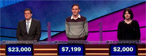 Final Jeopardy (3/10/2020) Paul Trifiletti, Mark Nasielski, Lacey Davies