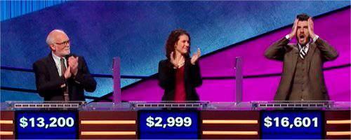 Final Jeopardy (3/17/2020) Sid Katz, Nicole Economou, Kris Sunderic