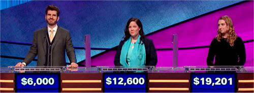 Final Jeopardy (3/18/2020) Kris Sunderic, Emmy Crawford, Andrea Dragan