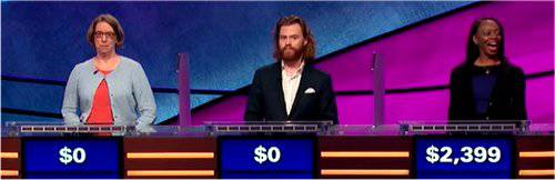 Final Jeopardy (3/27/2020) Susan Alden, Matt Steen, Khalilah Walters