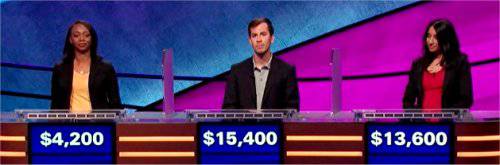 Final Jeopardy (3/30/2020) Khalilah Waters, Kyle Dallman, Monya De