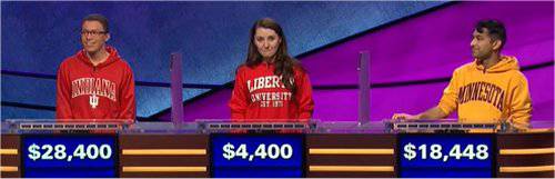 Final Jeopardy (4/10/2020) Tyler Combs, Natalie Hathcote, Nibir Sarma