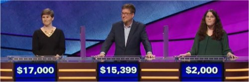 Final Jeopardy (4/3/2020) Felicity Flesher, Jeff Jetton, Shanon Delaney