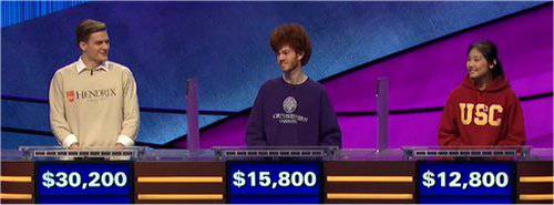 Final Jeopardy (4/9/2020) Joe Coker, Beni Keown, Xiaoke Ying