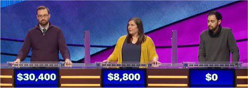 Final Jeopardy (5/1/2020) Jesse Laymon, Ashleigh McCord, Quemars Ahmed