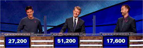 Final Jeopardy (5/8/2020) Brad Rutter, Ken Jennings, James Holzhauer