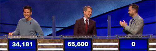 Final Jeopardy (5/13/2020) Brad Rutter, Ken Jennings, James Holzhauer