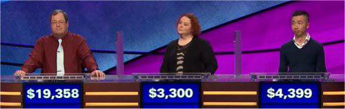 Final Jeopardy (5/19/2020) Ben Scripps, Tiffany Vicars, Jackie Wong
