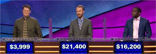 Final Jeopardy (5/22/2020) Shawn Buell, Morgan Wilbanks, Charles Cato