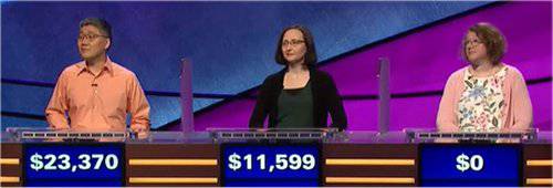 Final Jeopardy (5/29/2020) Jong Ho Kim, Anne Pulju, Allison Thomas