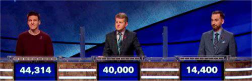 Final Jeopardy (5/7/2020) James Holzhauer, Ken Jennings, Brad Rutter