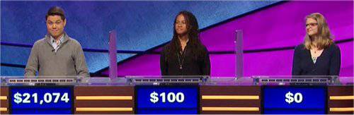 Final Jeopardy (6/11/2020) Zach Newkirk, Iman Shervington, Jennifer Kosmin