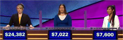 Final Jeopardy (6/2/2020) Meggie Kwait, Amanda Baltimore, Jenna Hall
