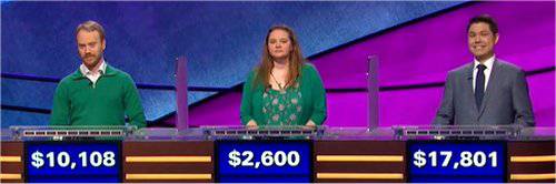 Final Jeopardy (6/9/2020) Morgan Wilbanks, Shelli Castor, Zach Newkirk