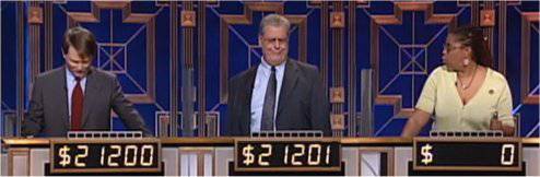 Final Jeopardy (8/12/2020) Chuck Forrest, Bob Verini, Claudia Perry