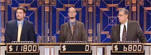 Final Jeopardy (8/13/2020) Brad Rutter, Eric Newhouse, Bob Verini
