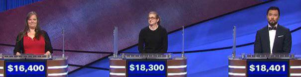 Final Jeopardy (9/23/2020) Dana Hill, Lisa Grove, Robert Kaine