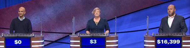 Final Jeopardy (9/28/2020) Sameer Gandhi, Paula Spence, Eric Aiese