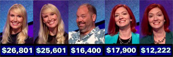 Jeopardy! champs, week of January 27, 2020
