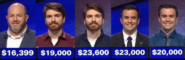 Jeopardy! champs, week of September 28, 2020