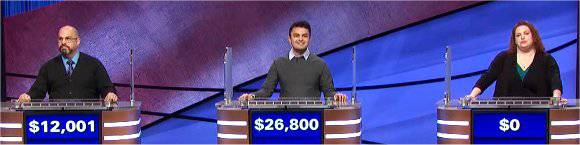Final Jeopardy (1/11/2021) Jim Gilligan, Tanay Kothari, Julia Shear Kushner