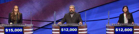 Final Jeopardy (1/13/2021) Lucy Ricketts, Brett Moore, Liz Fitting