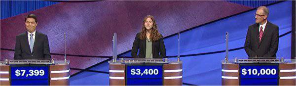 Final Jeopardy (2/1/2021) Zach Newkirk, Allie Sibole, Steve Crupi