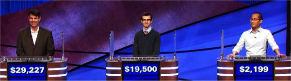 Final Jeopardy (2/24/2021) Aaron Craig, Andrew Vaughn, Ken Shen