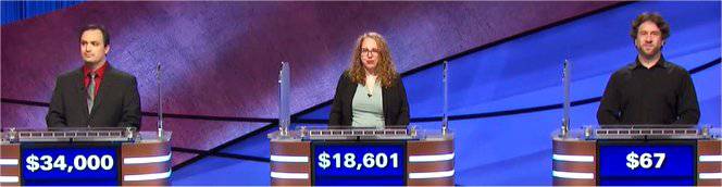 Final Jeopardy (2/9/2021) John Focht, Morgan Halvorsen, Myles Nye