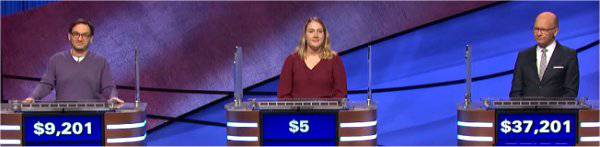 Final Jeopardy (3/1/2021) Michael Colton, Jillian Zeidner, Jon Spurney
