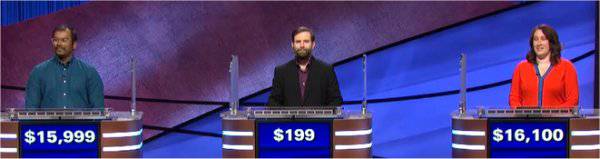 Final Jeopardy (3/25/2021) Amal Dorai, Doug Small, Lisa O'Brien