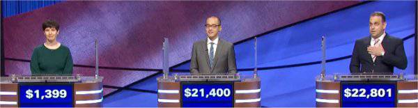 Final Jeopardy (3/9/2021) Laura Portwood-Stacer, Lindsey Shi, Zach Shrier
