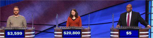 Final Jeopardy (3/17/2021) Brendan Sargent, Morgan Briles, Anthony Jones