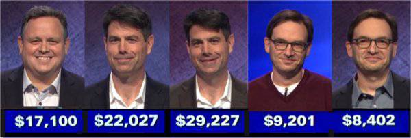 Jeopardy! champs, week of February 22, 2021