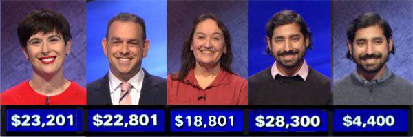Jeopardy! champs, week of March 8, 2021