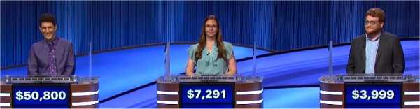 Final Jeopardy (10/8/2021) Matt Amodio, Claire Lyon, Max Godnick