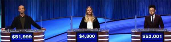 Final Jeopardy (11/10/2021) Dane Reighard, Mary Kamela, Andrew He