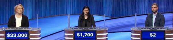 Final Jeopardy (11/18/2021) Amy Schneider, Bonnie Lapwood, Taylor Mills