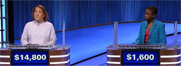 Final Jeopardy (11/23/2021) Amy Schneider, Genesis Whitlock, Matt King