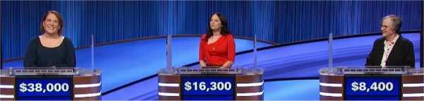 Final Jeopardy (11/30/2021) Amy Schneider, Pam Schoenberg, Krys Fischer